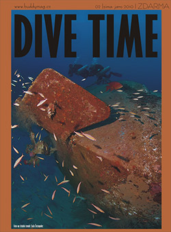 Titulní strana èasopisu Dive Time