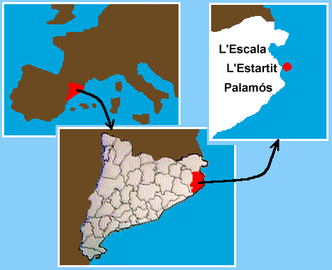 L'Estartit - mapka