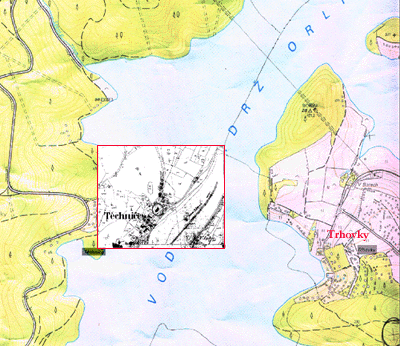 Tchnice - velk mapa