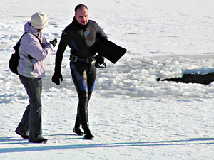 Rozhovor hned po vynoen (foto Lucie Kadlecov)